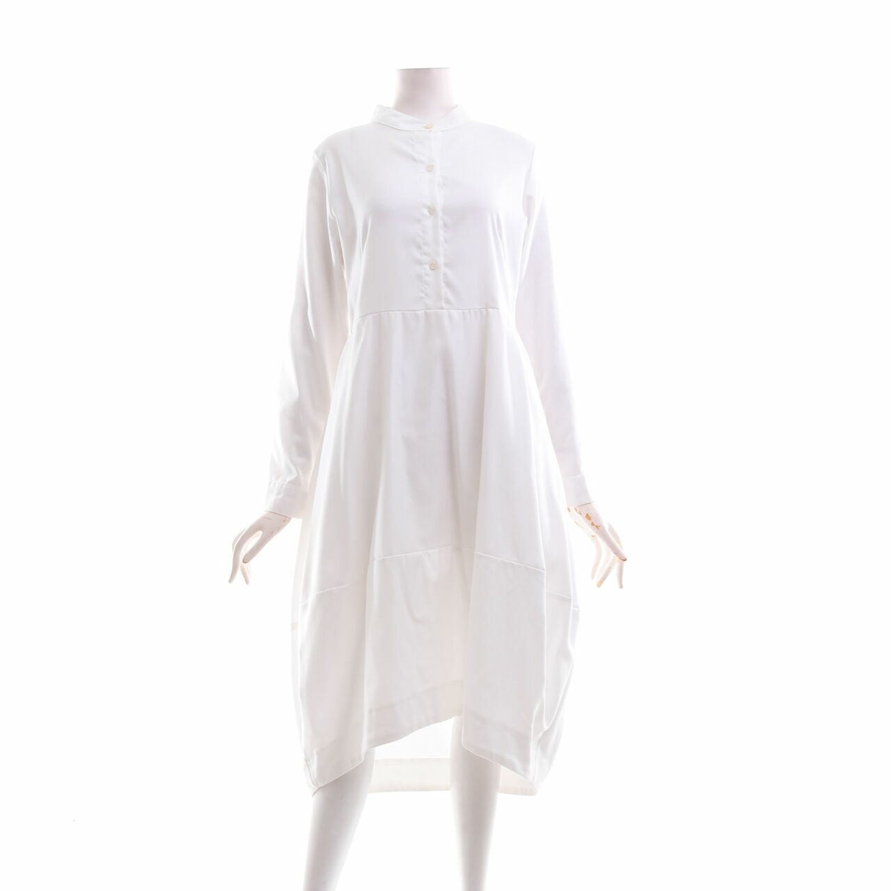 Kivee White Midi Dress