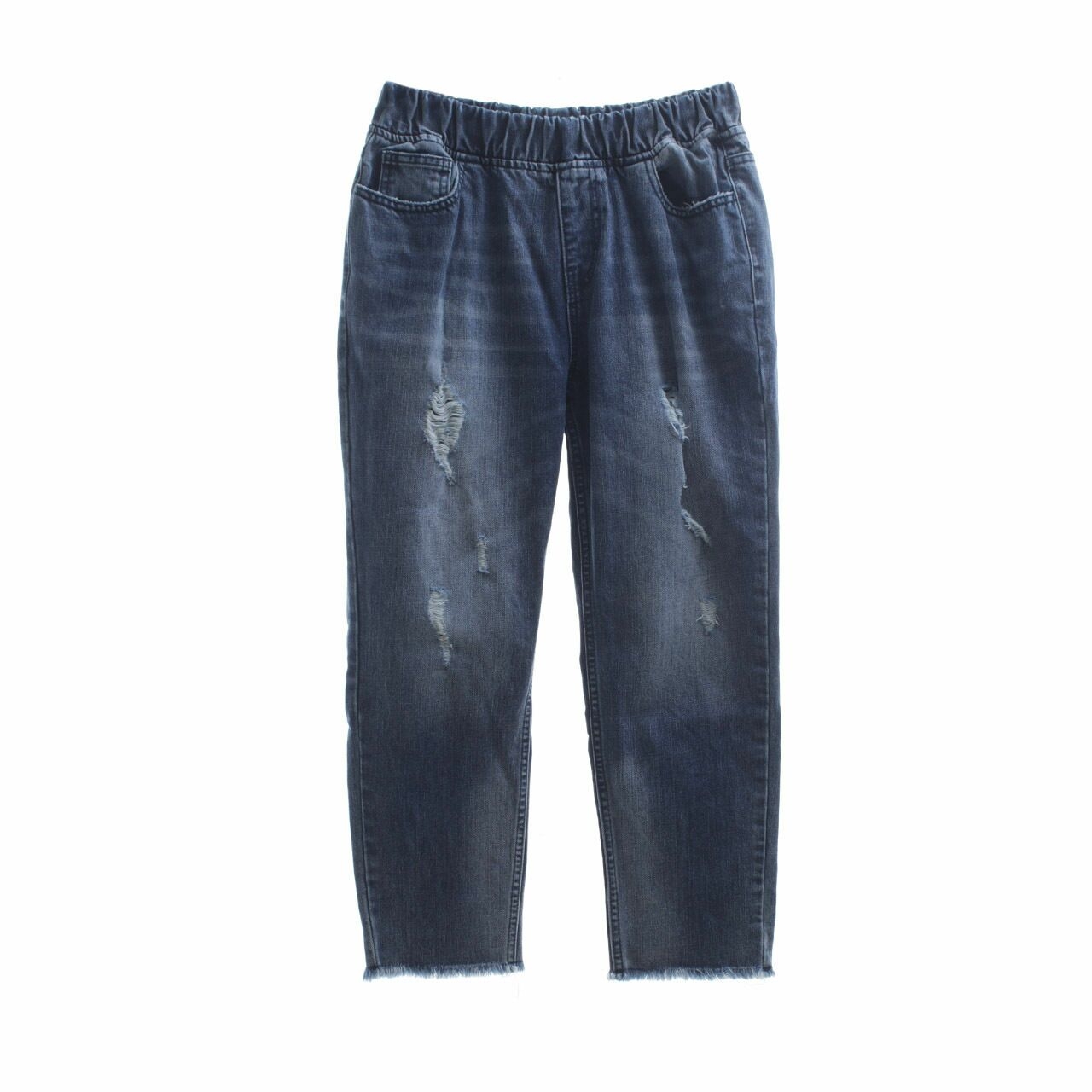 Hellolilo Blue Ripped Trousers