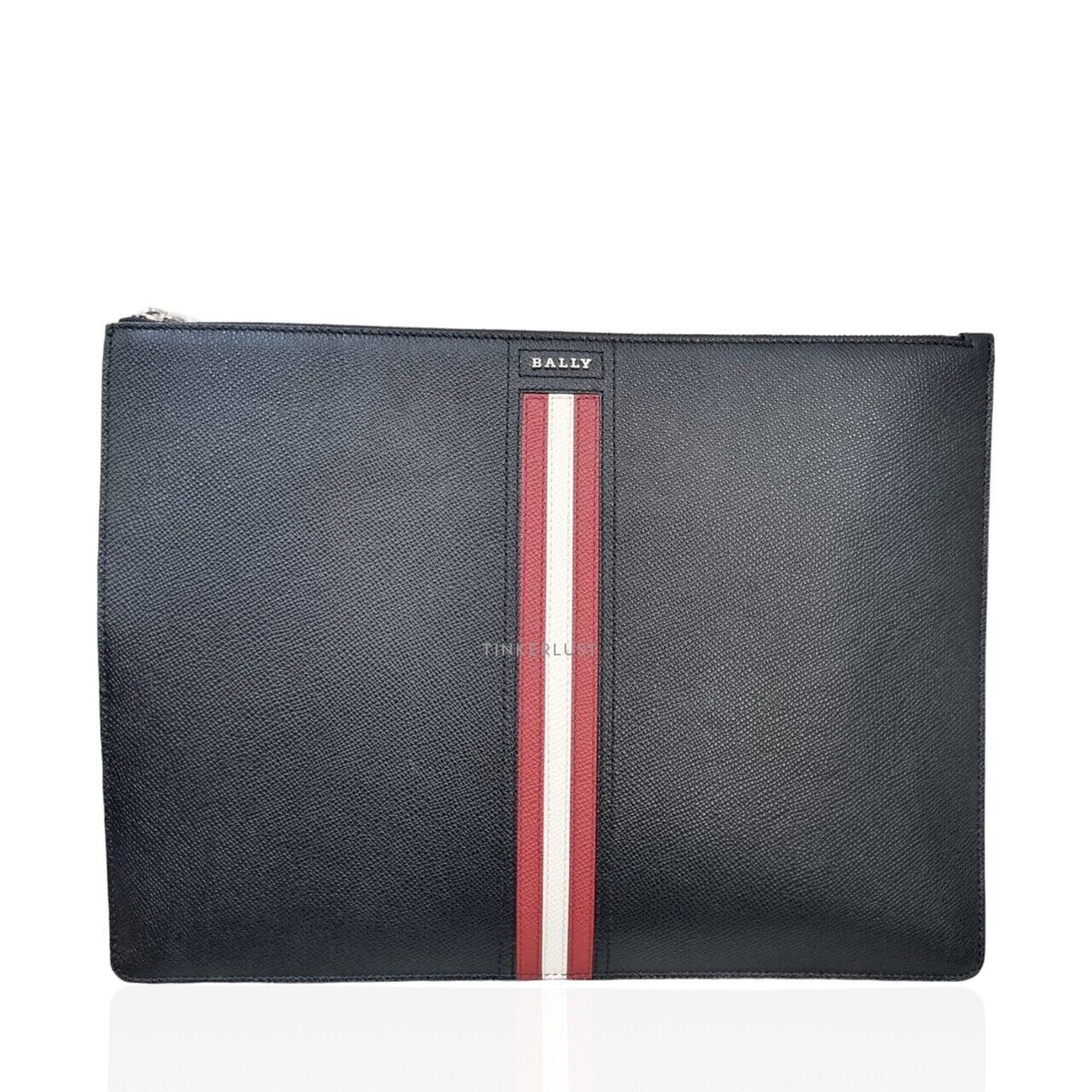 Bally Tenery Leather Black Pouch