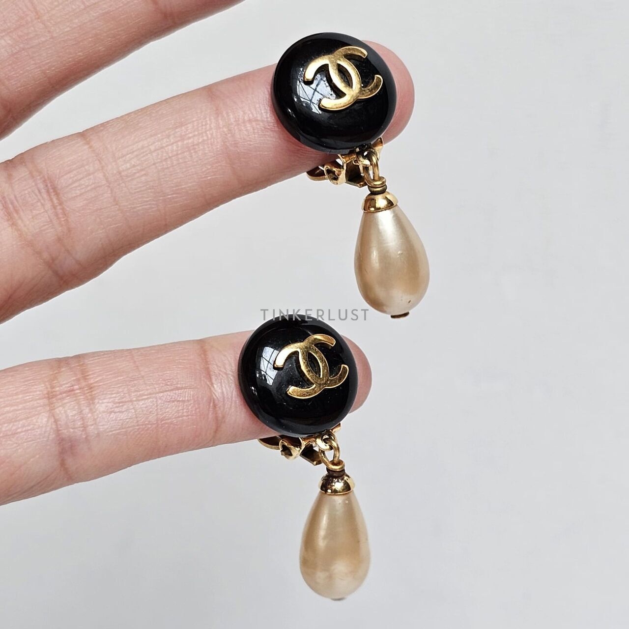 Chanel Pearl Dangling Clip Earrings Jewellery