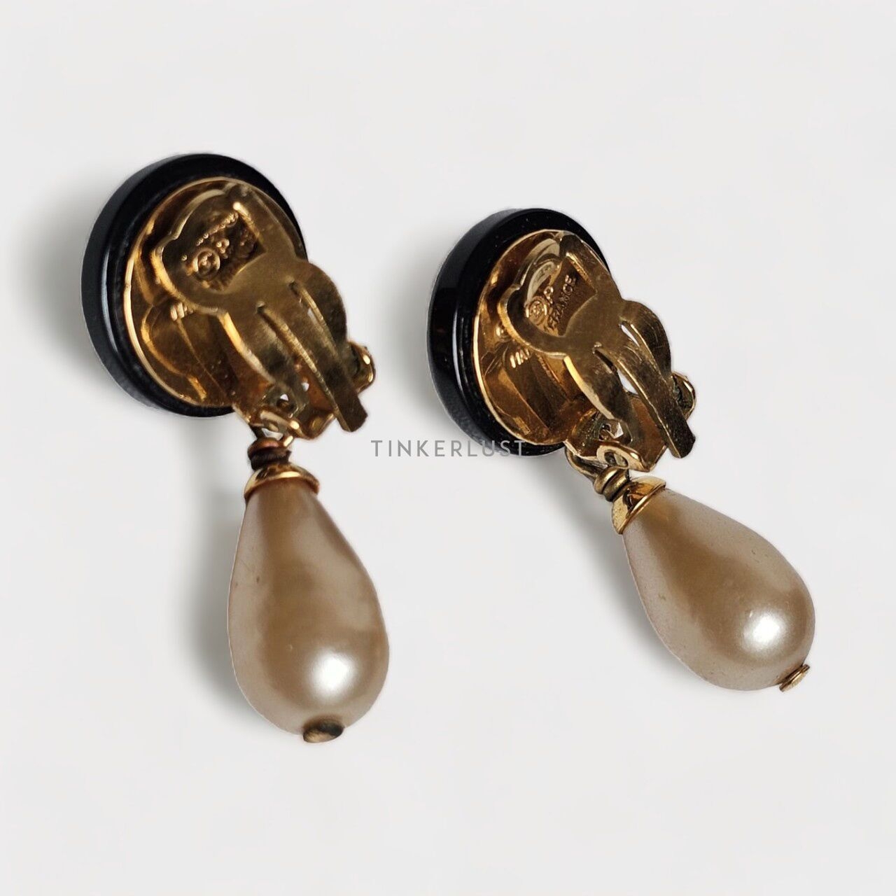 Chanel Pearl Dangling Clip Earrings Jewellery