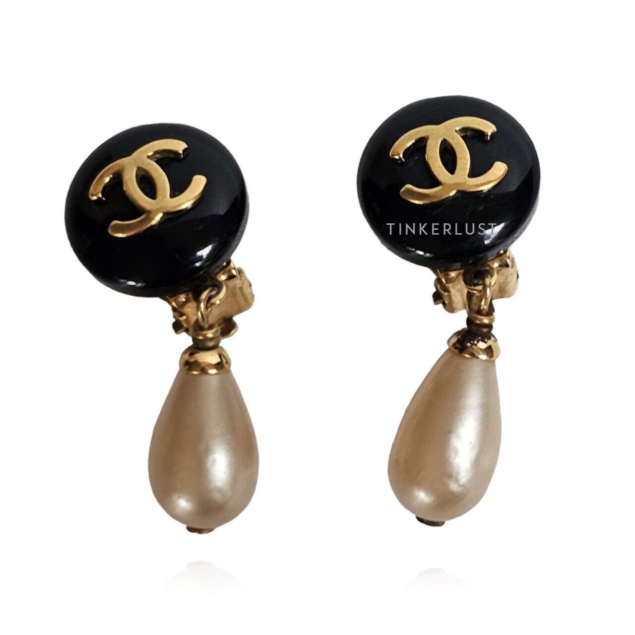 Chanel Pearl Dangling Clip Earrings Jewellery