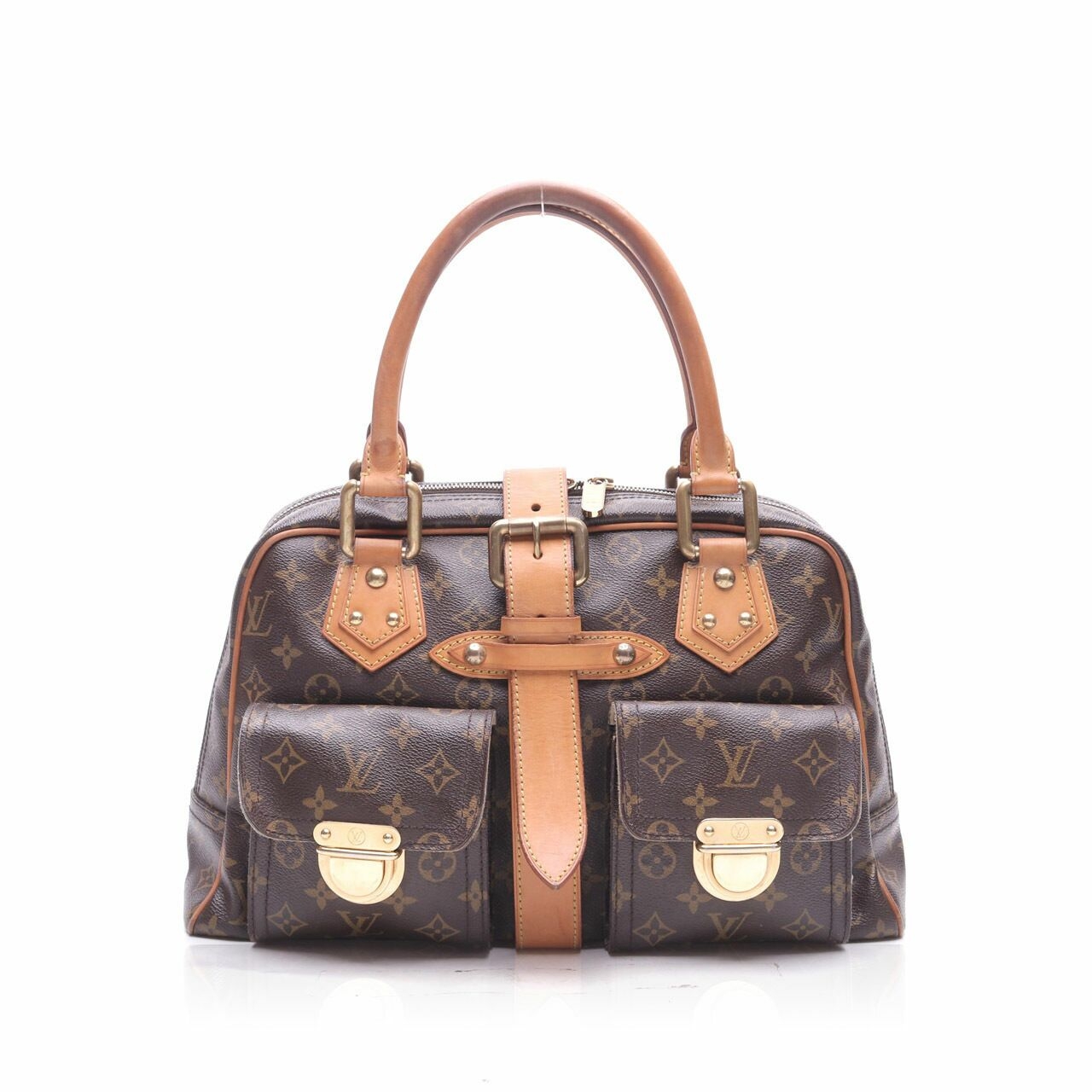  Louis Vuitton Monogram Brown Manhattan Shoulder Bag