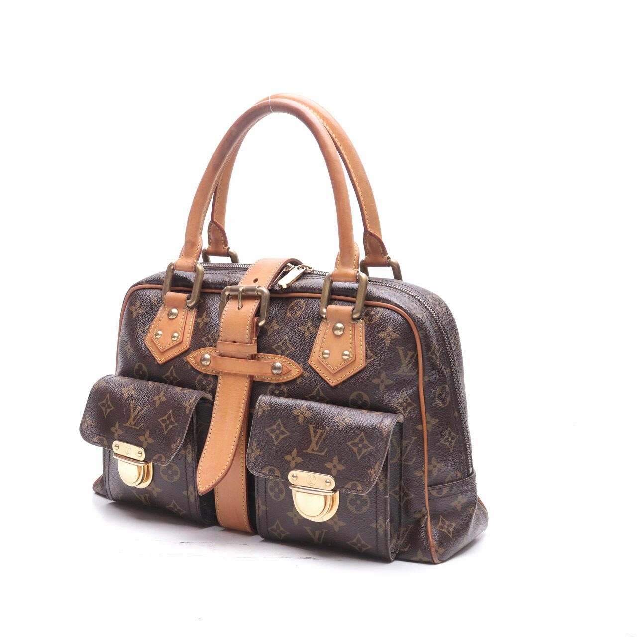  Louis Vuitton Monogram Brown Manhattan Shoulder Bag