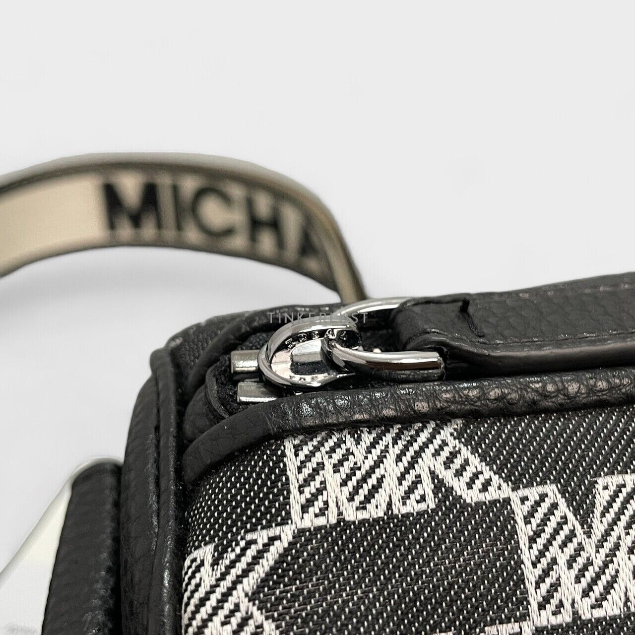 Michael Kors Signature Stripe Black Multi Crossbody Bag