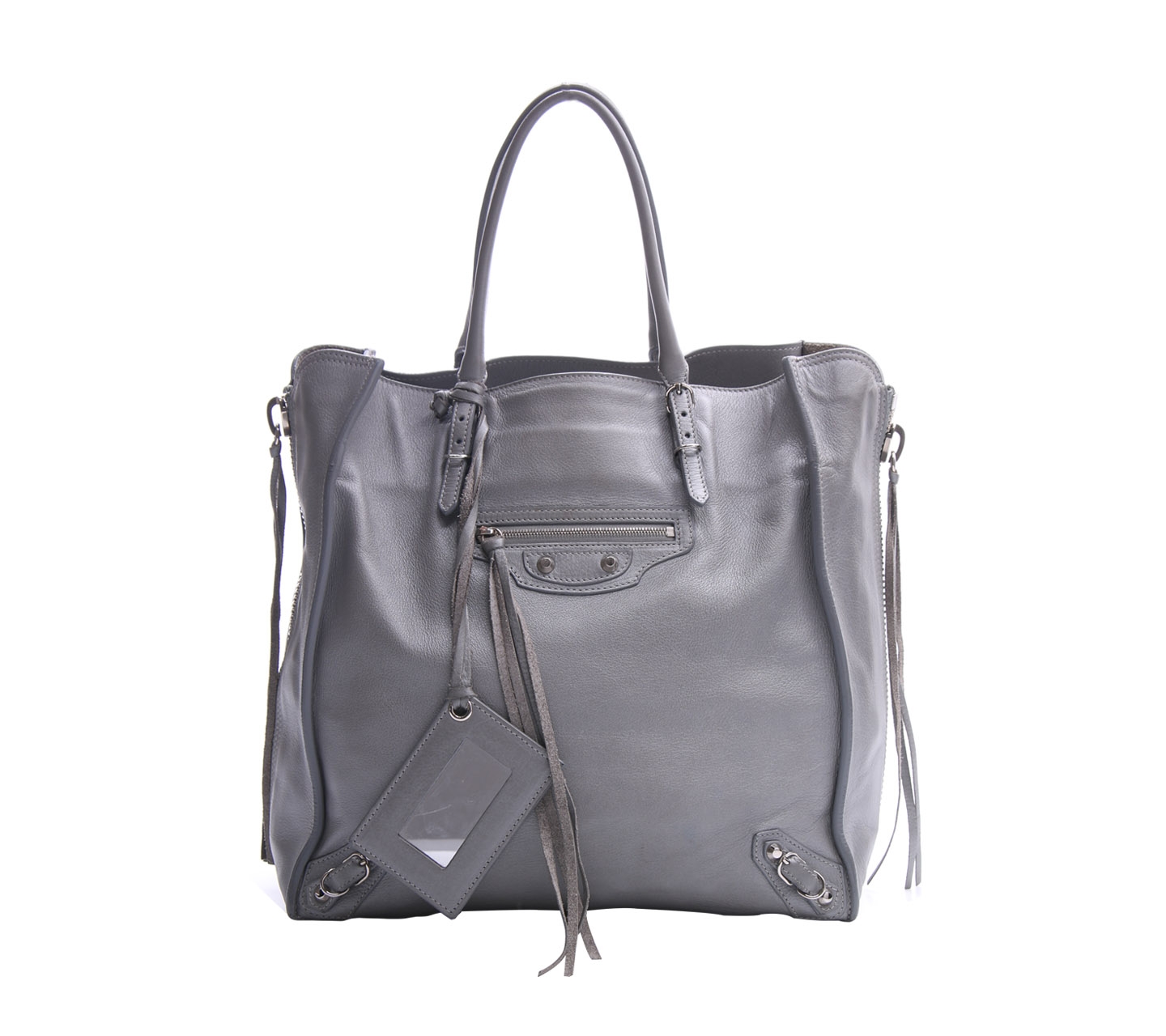 Balenciaga Silver Papier A5 Zip Around SHW 2014 Handbag