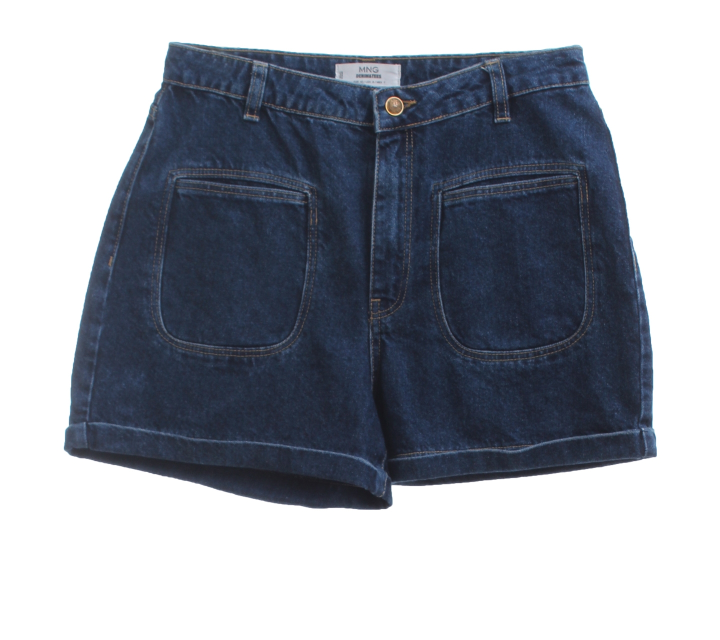 Mango Blue Denim Short Pants