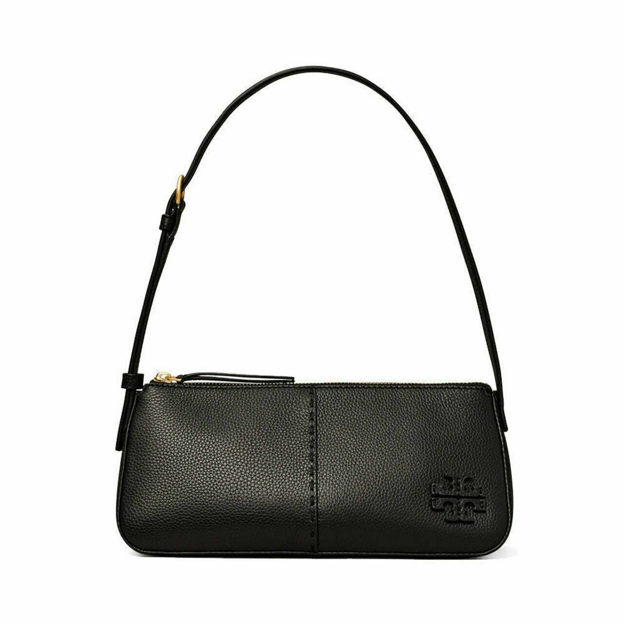 Tory Burch McGraw Wedge Shoulder Bag Tiramisu Black