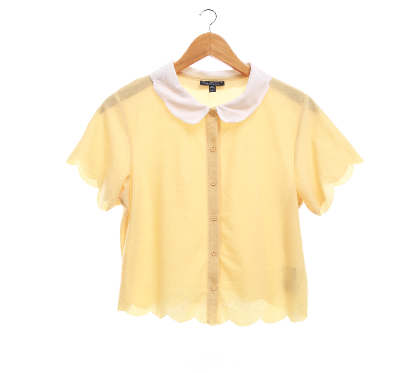 Topshop Yellow Blouse