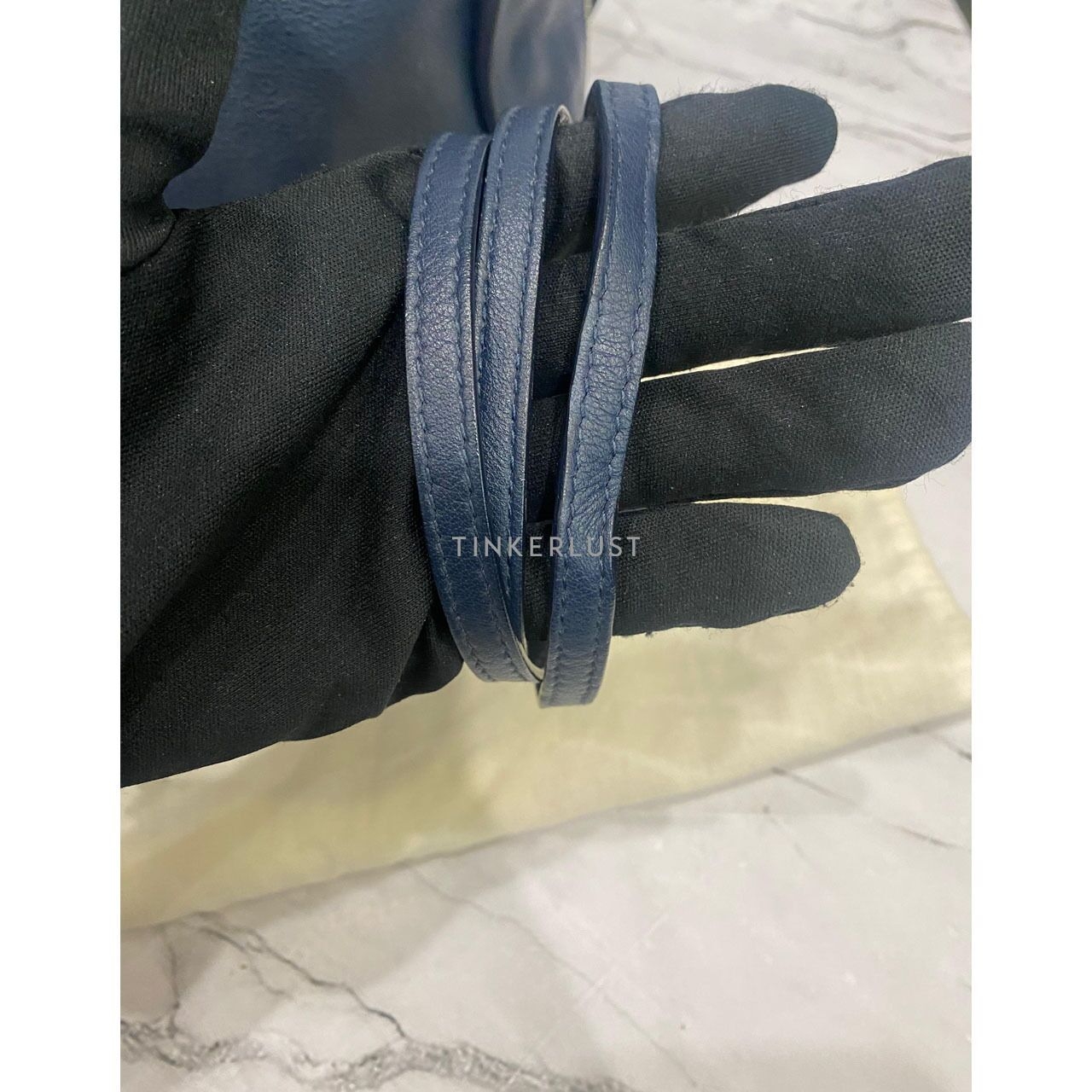 Balenciaga Papier B4 Zip Tote in Dark Navy SHW 2018 Satchel