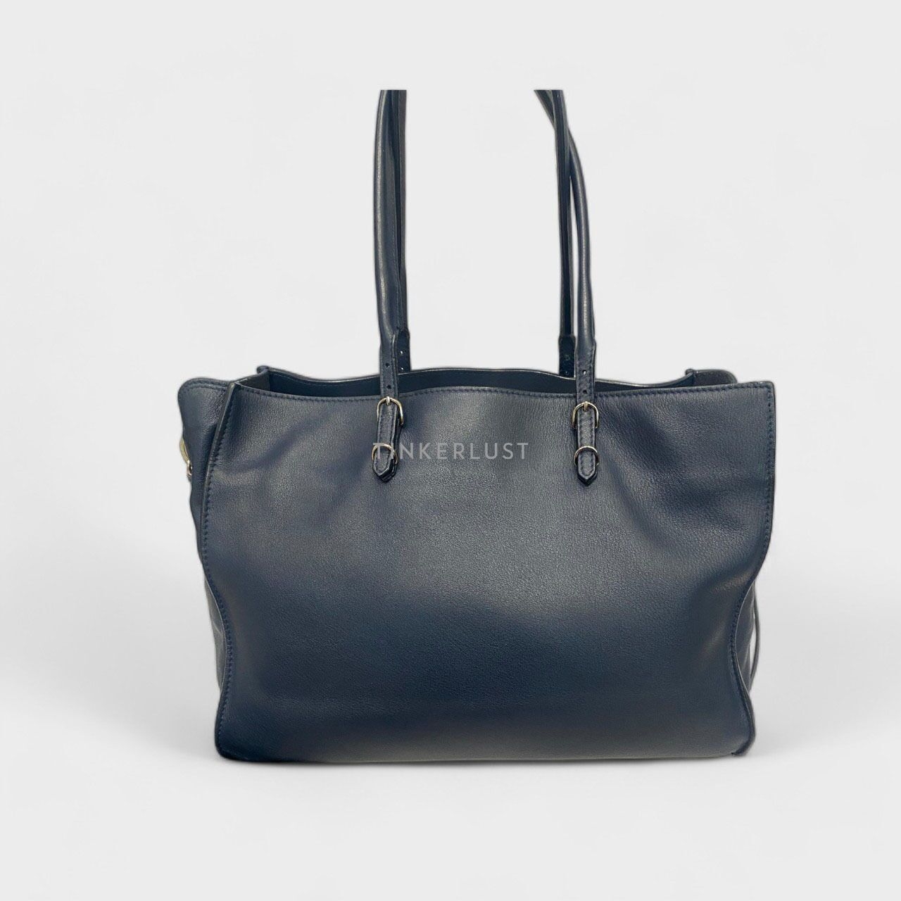 Balenciaga Papier B4 Zip Tote in Dark Navy SHW 2018 Satchel