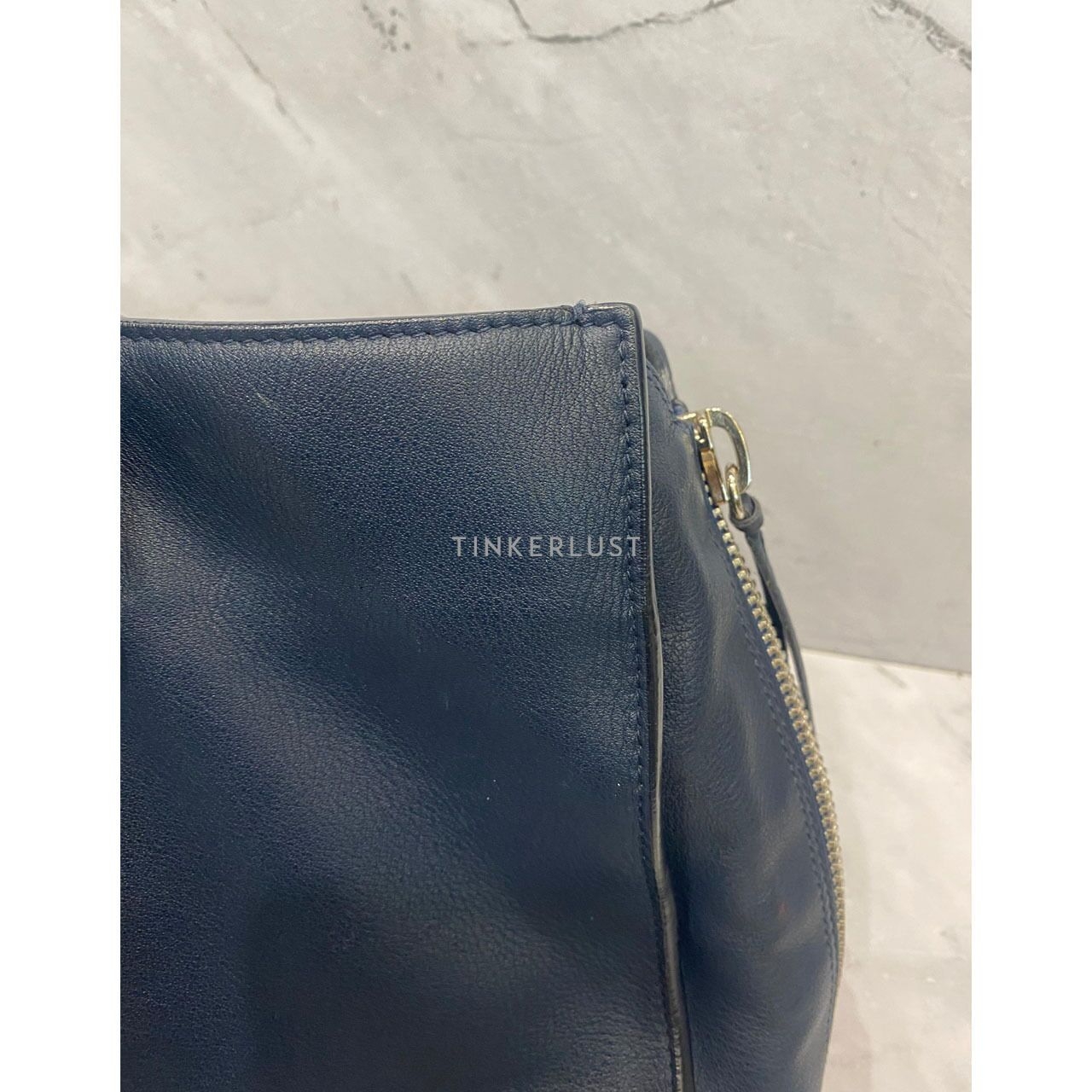 Balenciaga Papier B4 Zip Tote in Dark Navy SHW 2018 Satchel