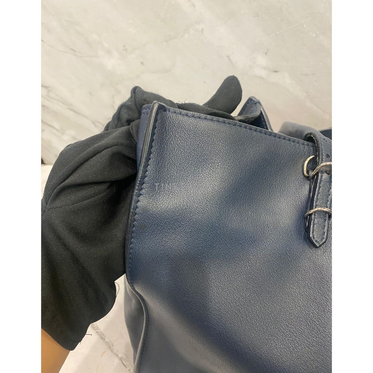 Balenciaga Papier B4 Zip Tote in Dark Navy SHW 2018 Satchel