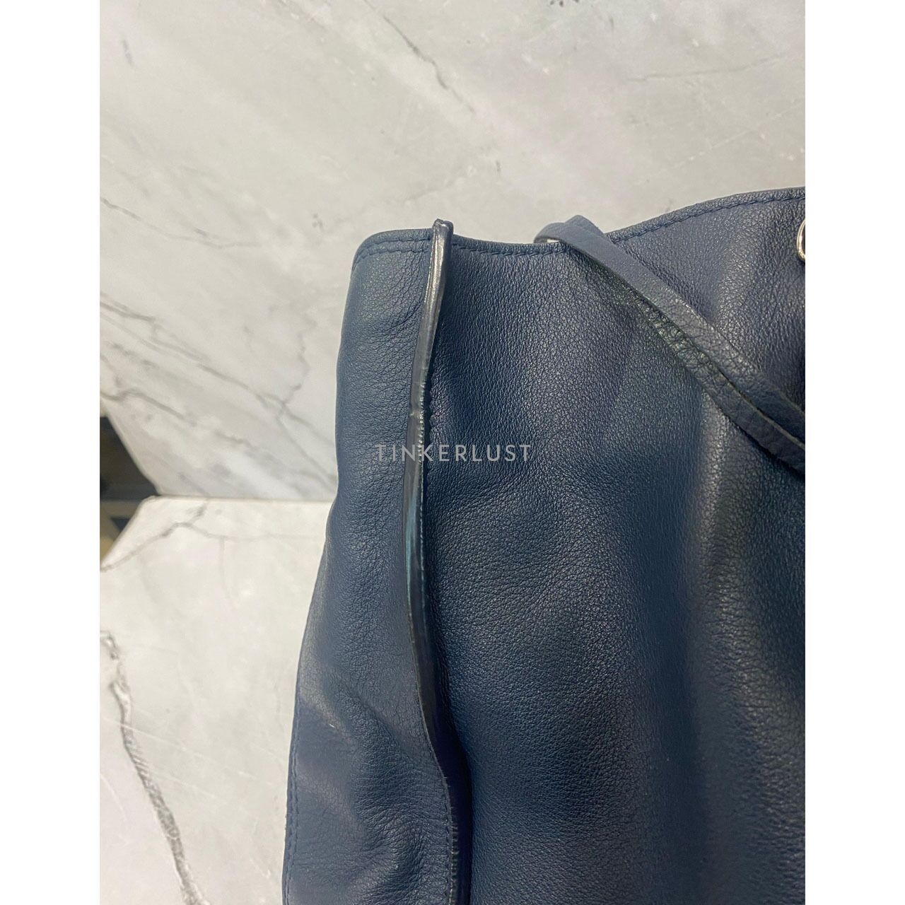 Balenciaga Papier B4 Zip Tote in Dark Navy SHW 2018 Satchel