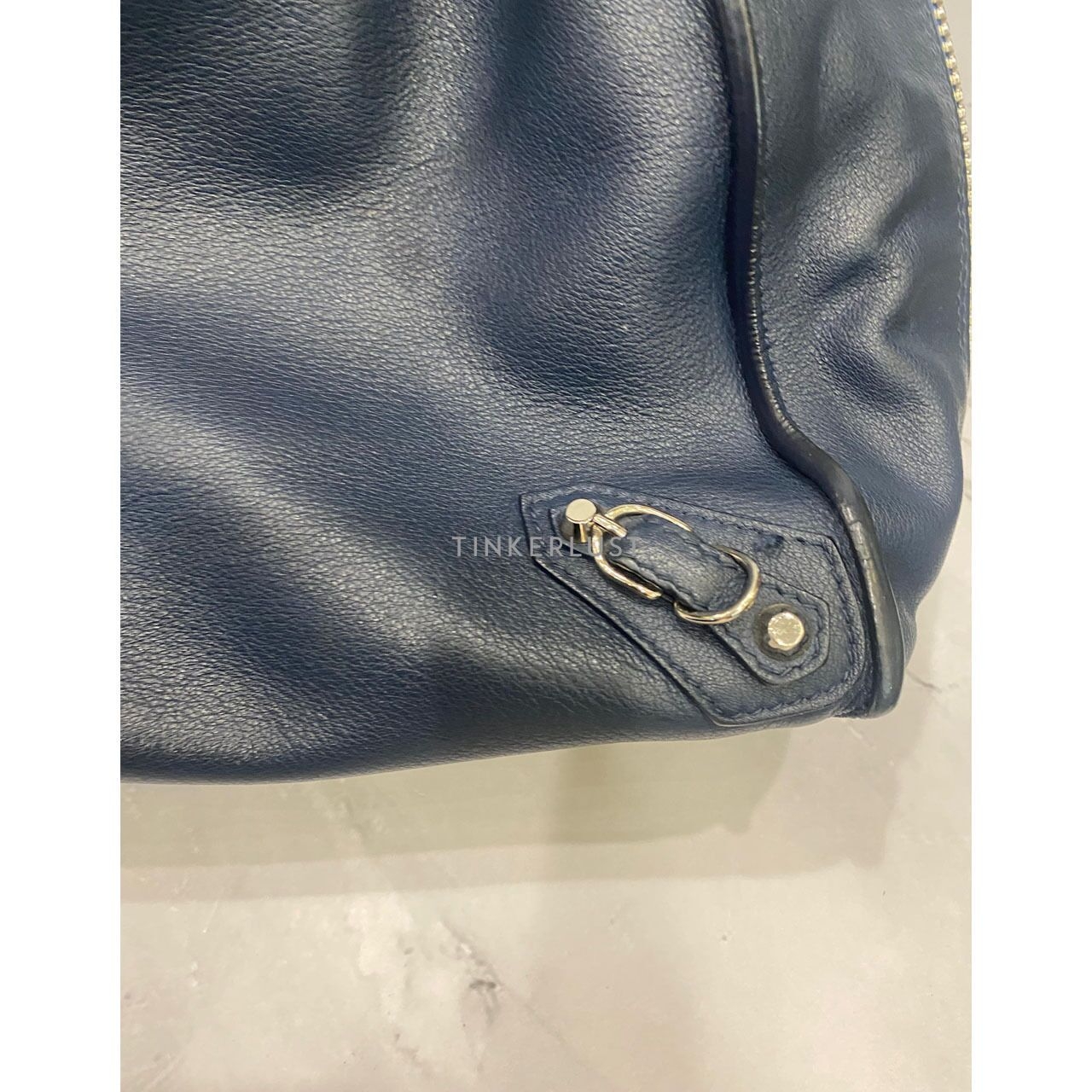 Balenciaga Papier B4 Zip Tote in Dark Navy SHW 2018 Satchel