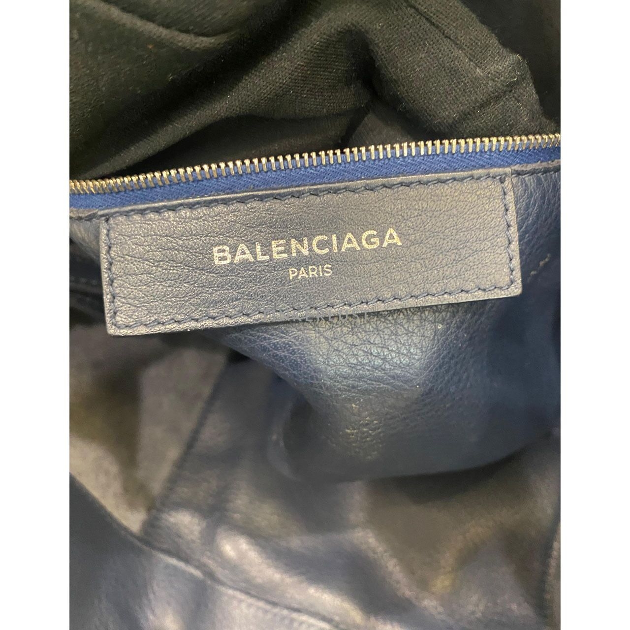 Balenciaga Papier B4 Zip Tote in Dark Navy SHW 2018 Satchel