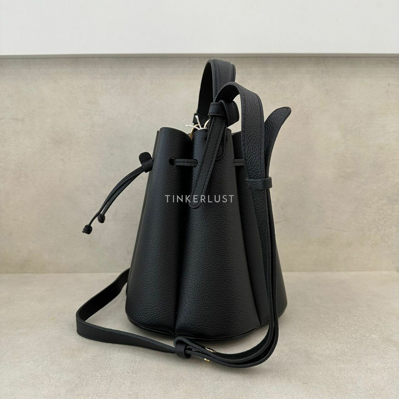 Polene Numero Huit Mini Black Sling Bag