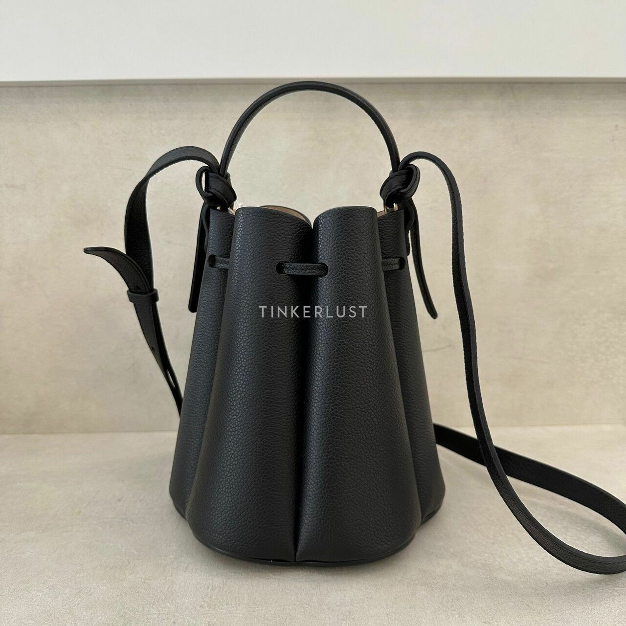 Polene Numero Huit Mini Black Sling Bag