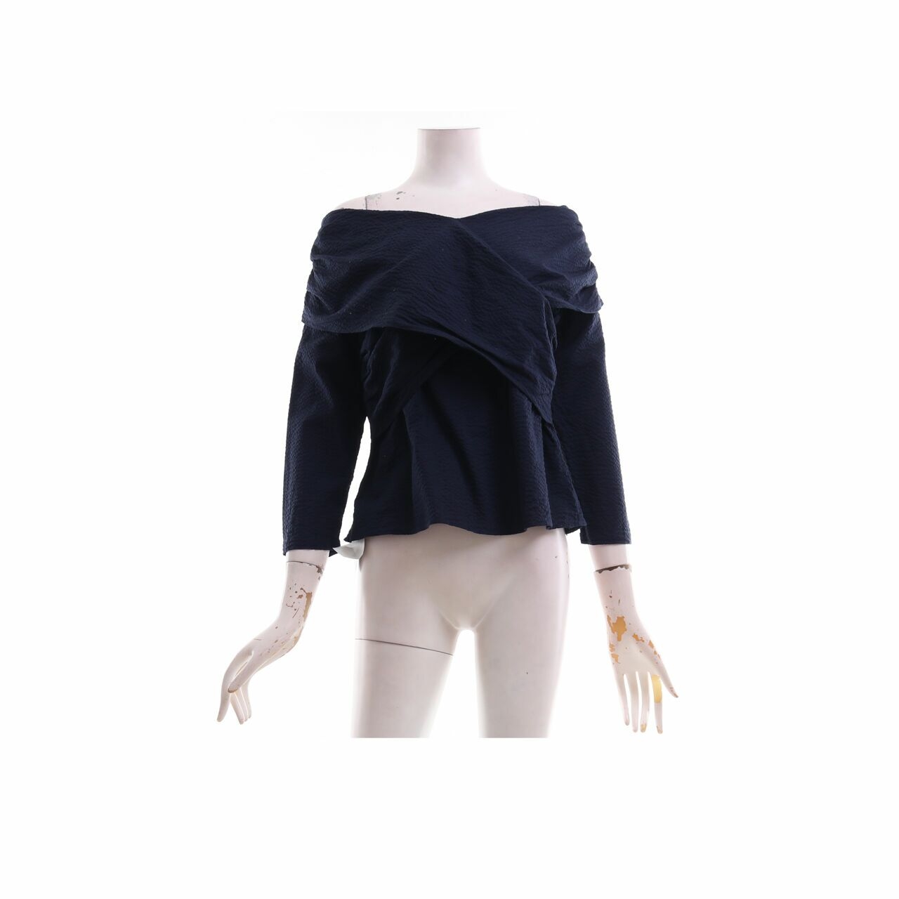 Cotton Ink Studio Navy Blouse