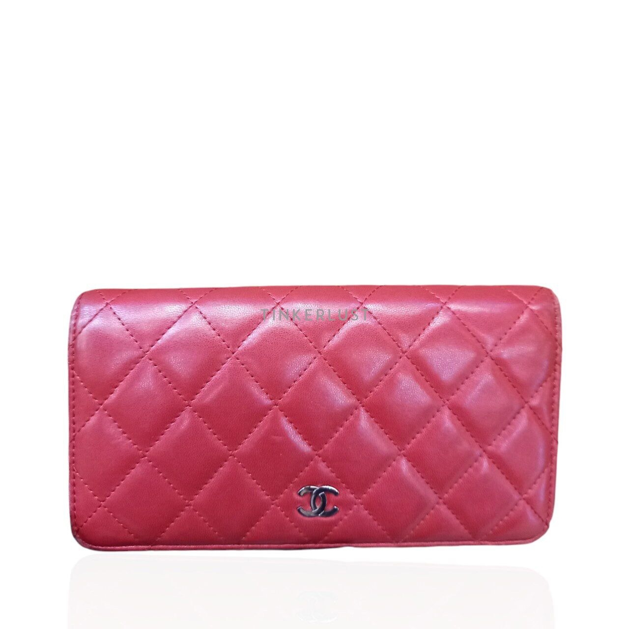 Chanel Bifold Red Lambskin #15 Wallet