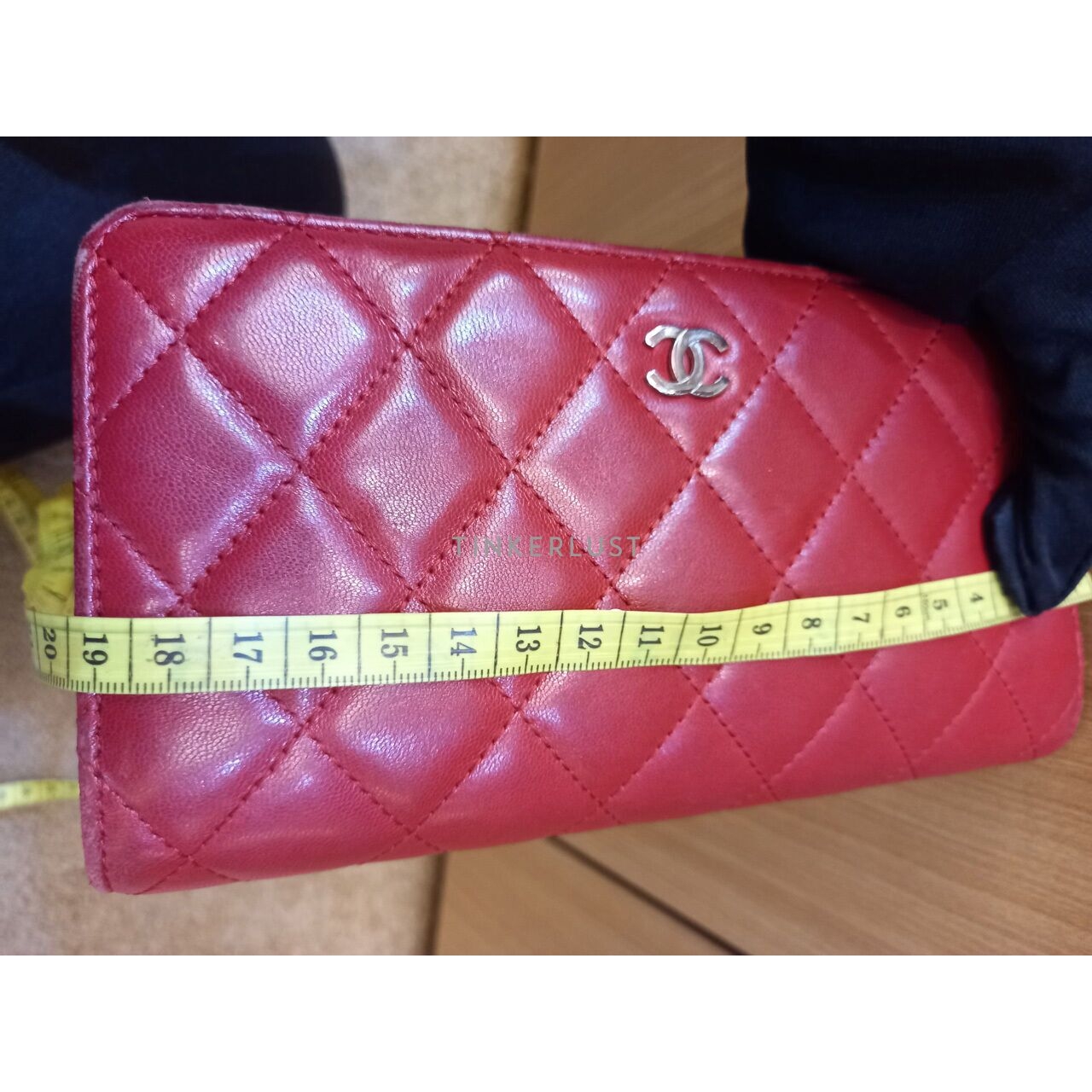 Chanel Bifold Red Lambskin #15 Wallet