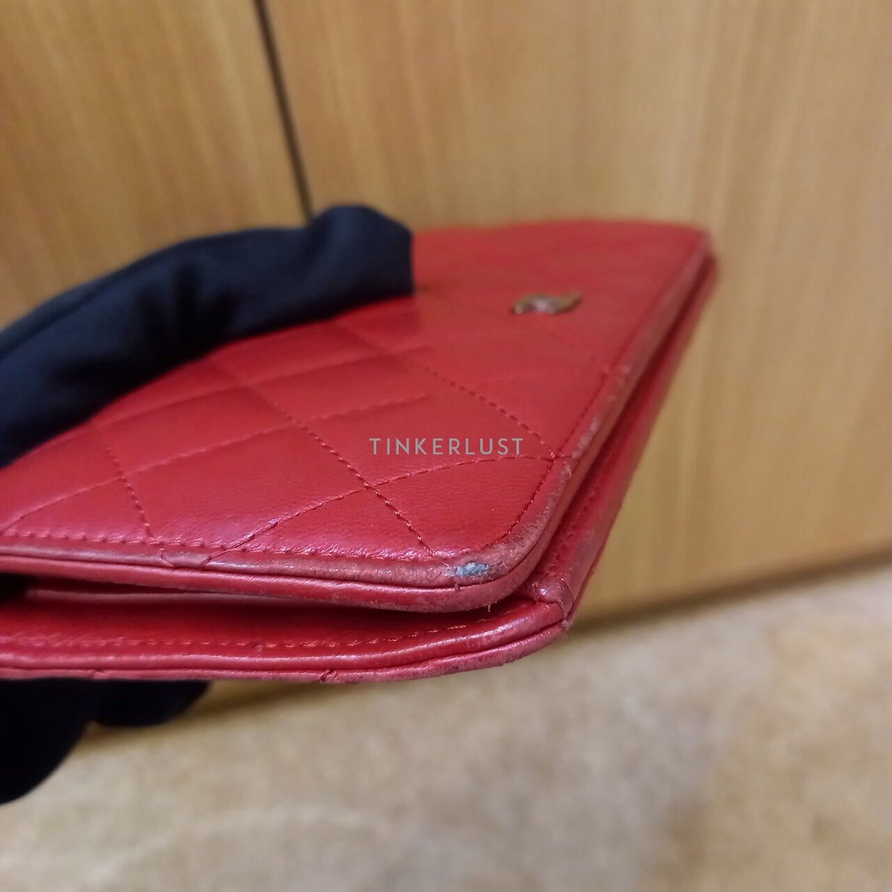 Chanel Bifold Red Lambskin #15 Wallet