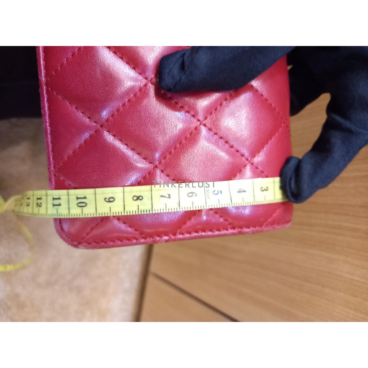 Chanel Bifold Red Lambskin #15 Wallet