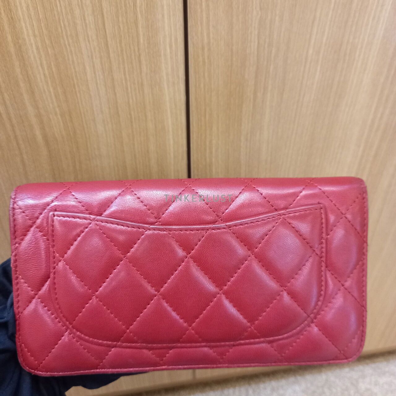 Chanel Bifold Red Lambskin #15 Wallet