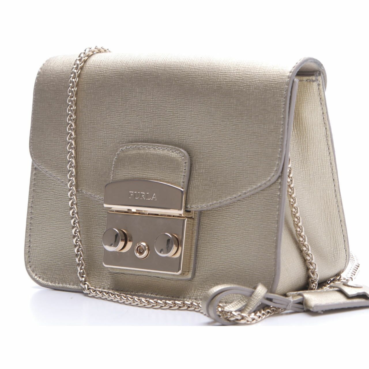 Furla Julia Long Gold Sling Bag