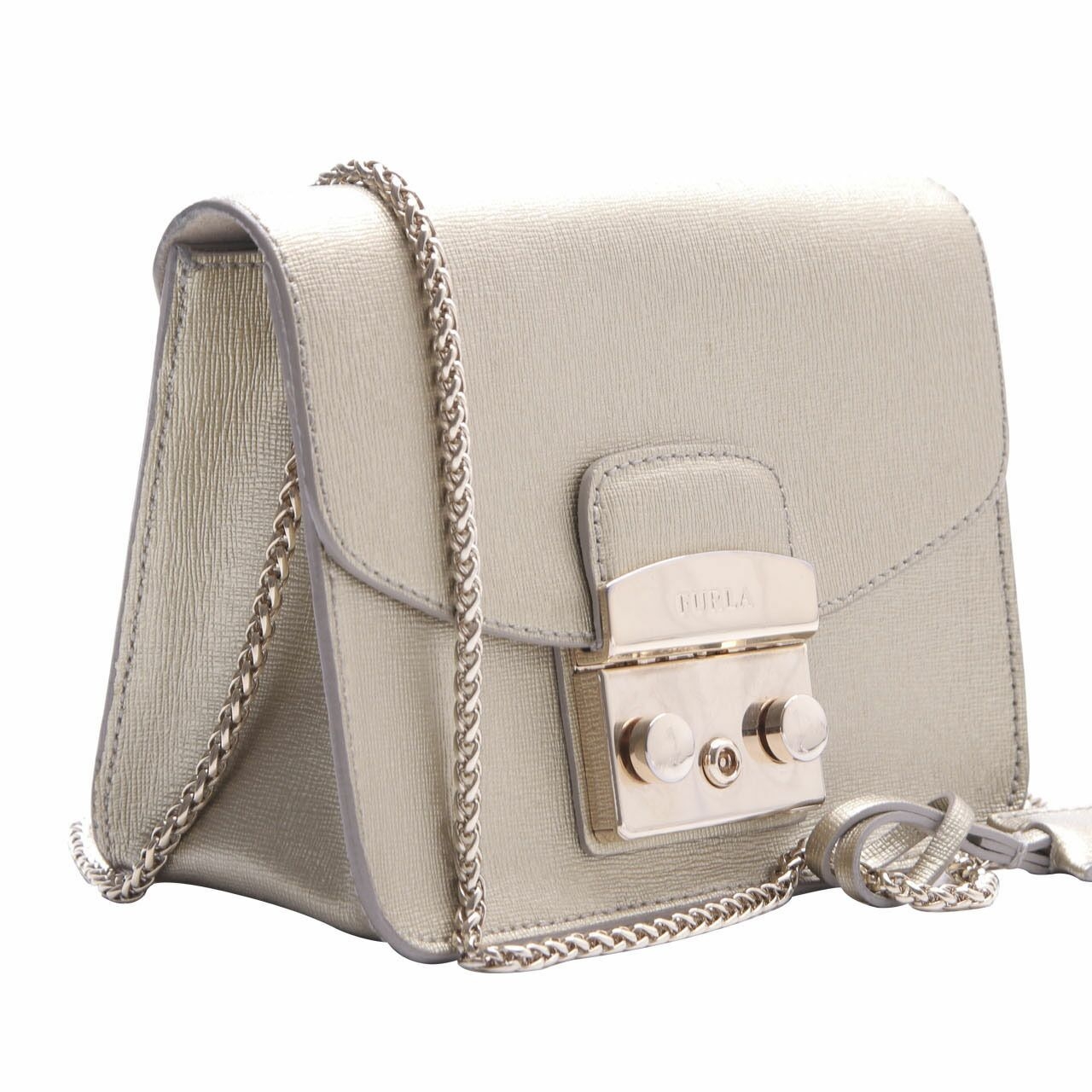 Furla Julia Long Gold Sling Bag