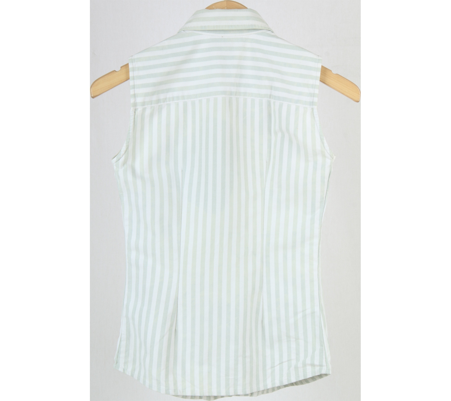 Ralph Lauren Green And White Striped Sleeveless