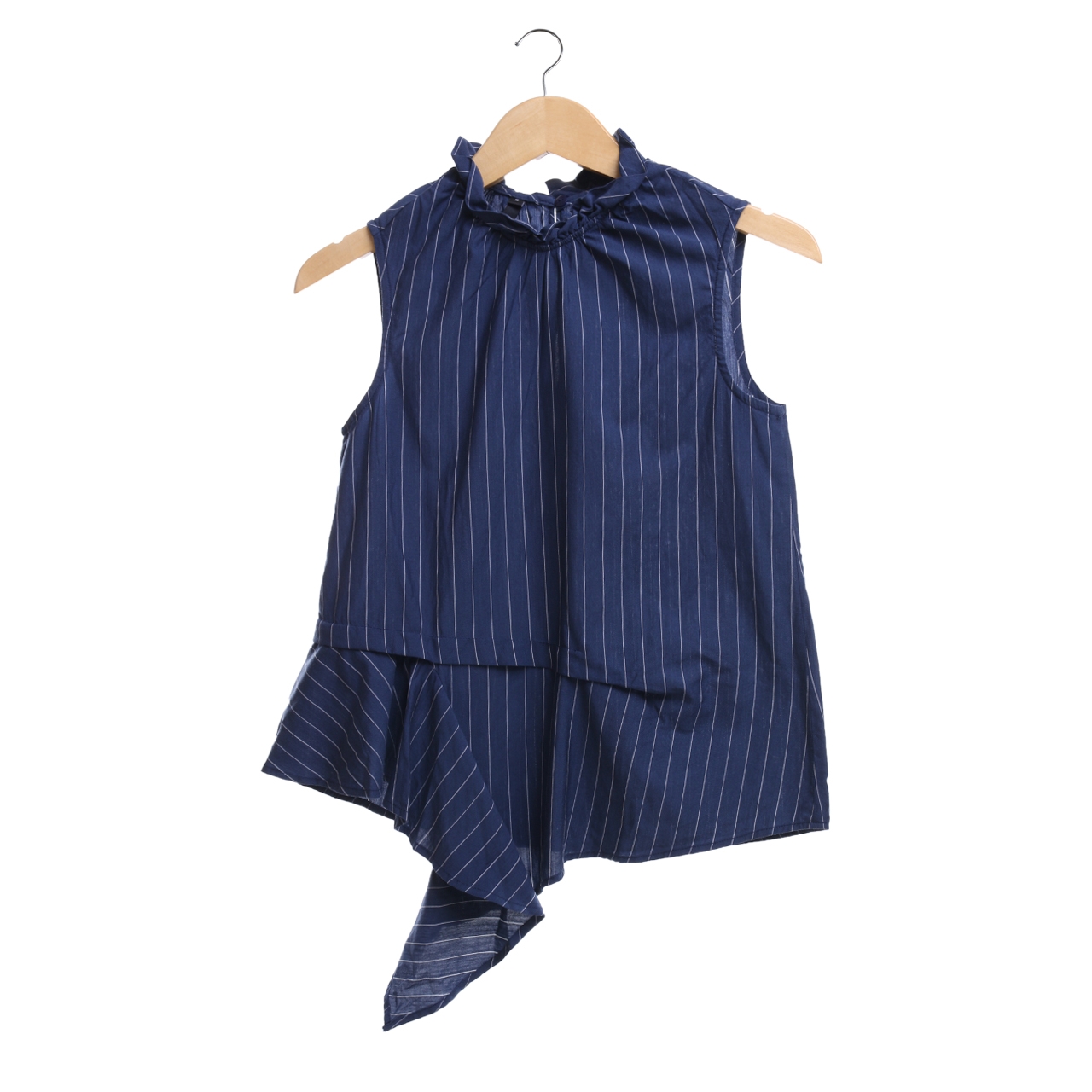 Private Collection Dark Blue Striped Sleeveless