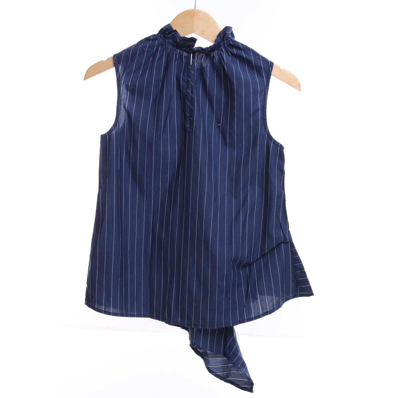 Private Collection Dark Blue Striped Sleeveless