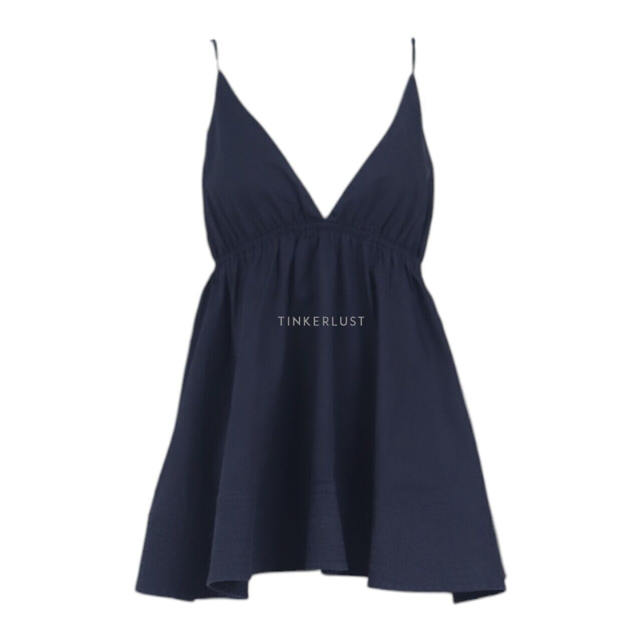 Chloe Navy Cotton Sleeveless