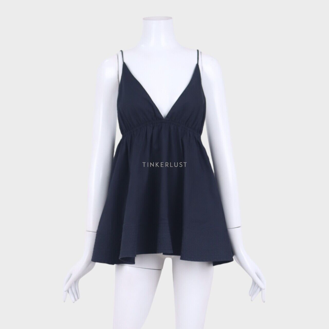 Chloe Navy Cotton Sleeveless