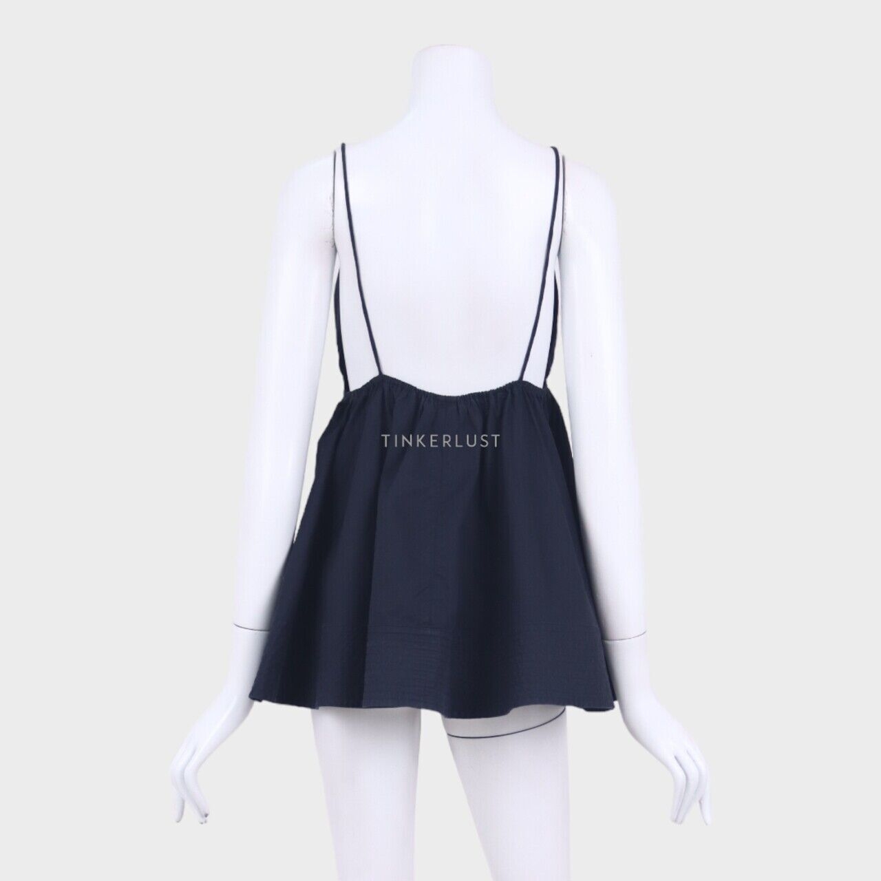 Chloe Navy Cotton Sleeveless