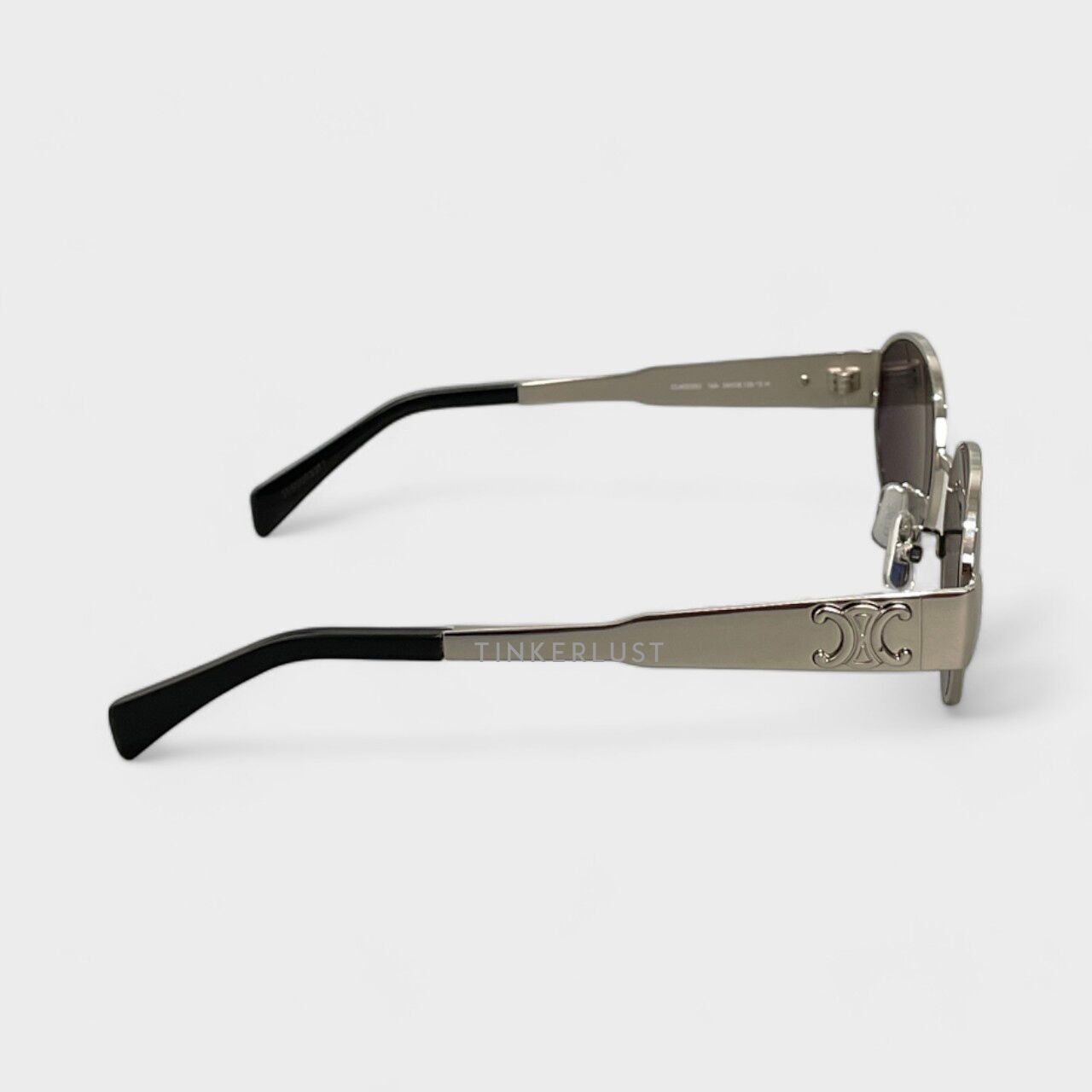 Celine Triomphe Oval Metal Silver Sunglasses