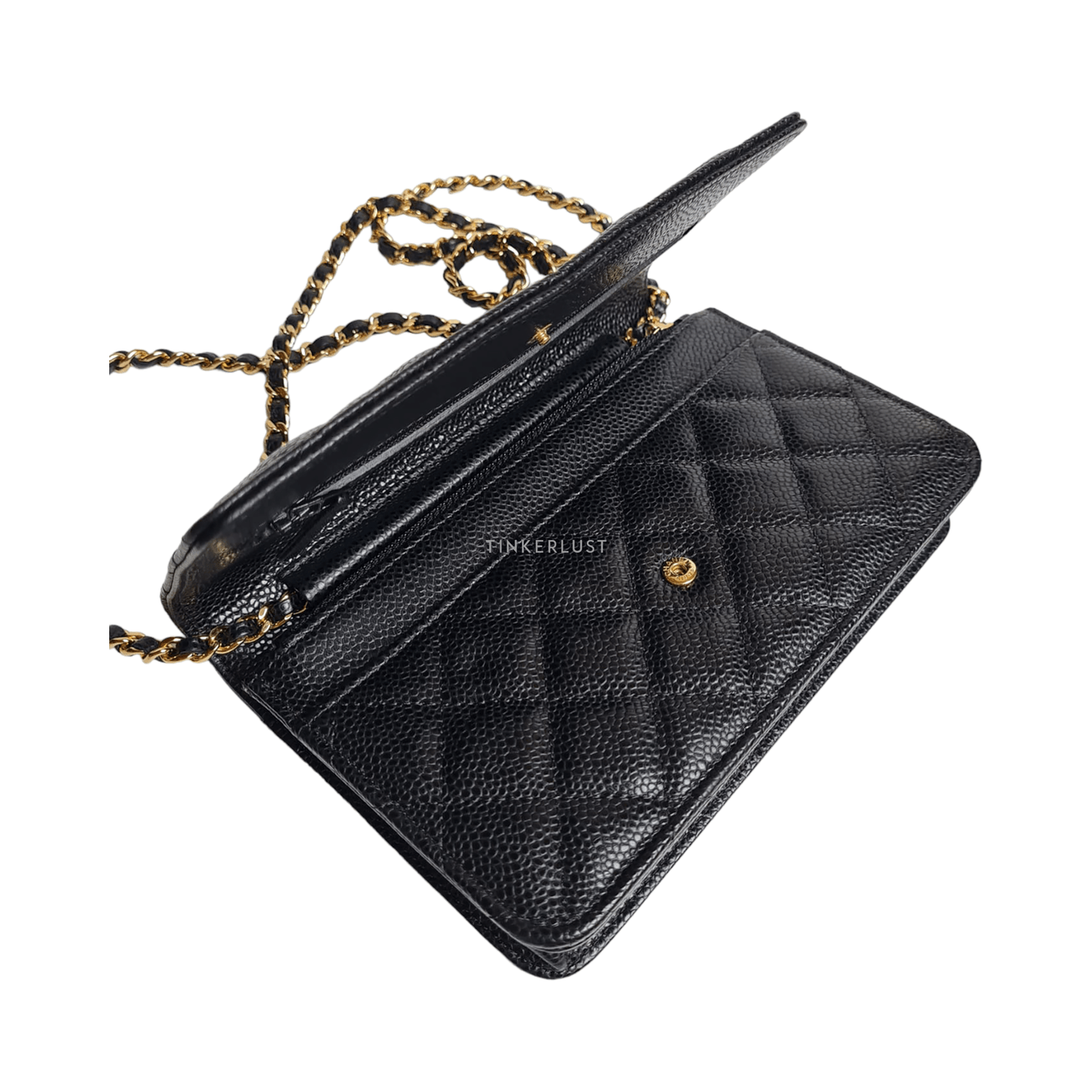 Chanel Black Caviar WOC GHW #27 Sling Bag