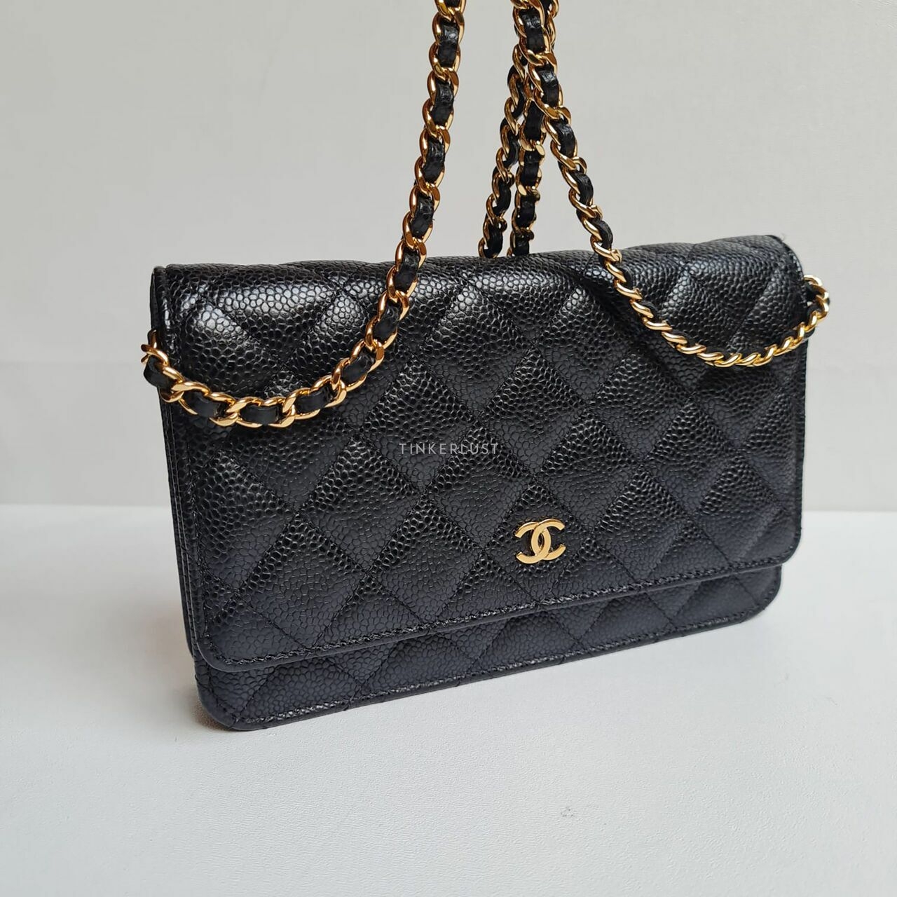 Chanel Black Caviar WOC GHW #27 Sling Bag