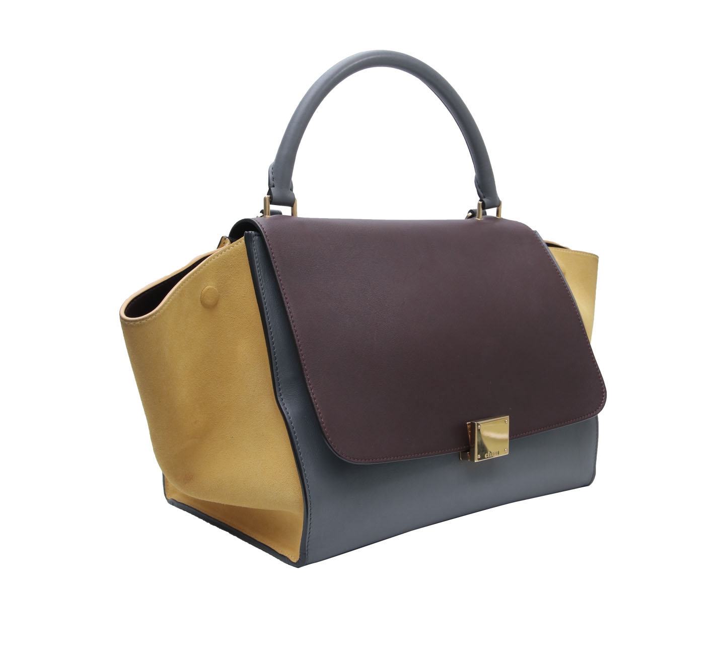 Celine Trio Trapeze Tricolour Satchel