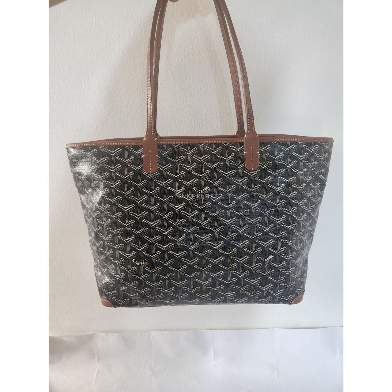 Goyard Artois Tan & Black Tote Bag