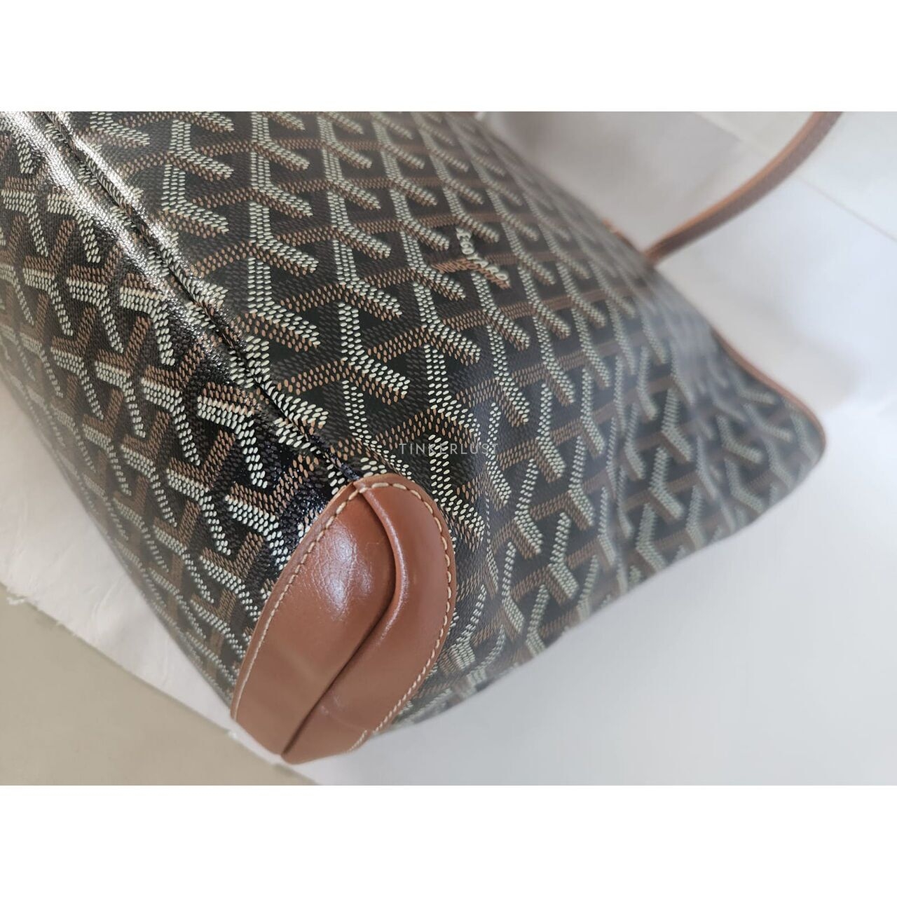 Goyard Artois Tan & Black Tote Bag