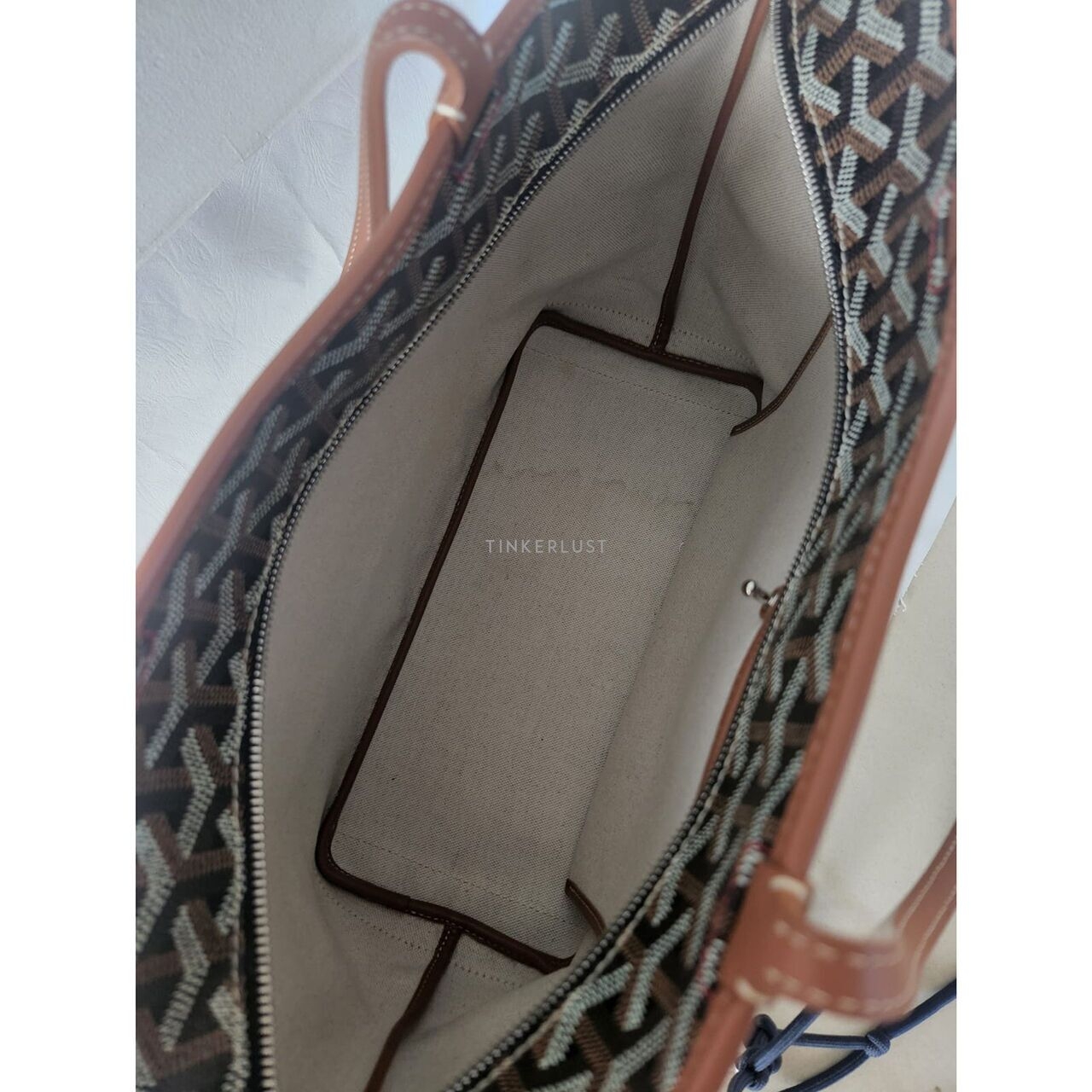 Goyard Artois Tan & Black Tote Bag