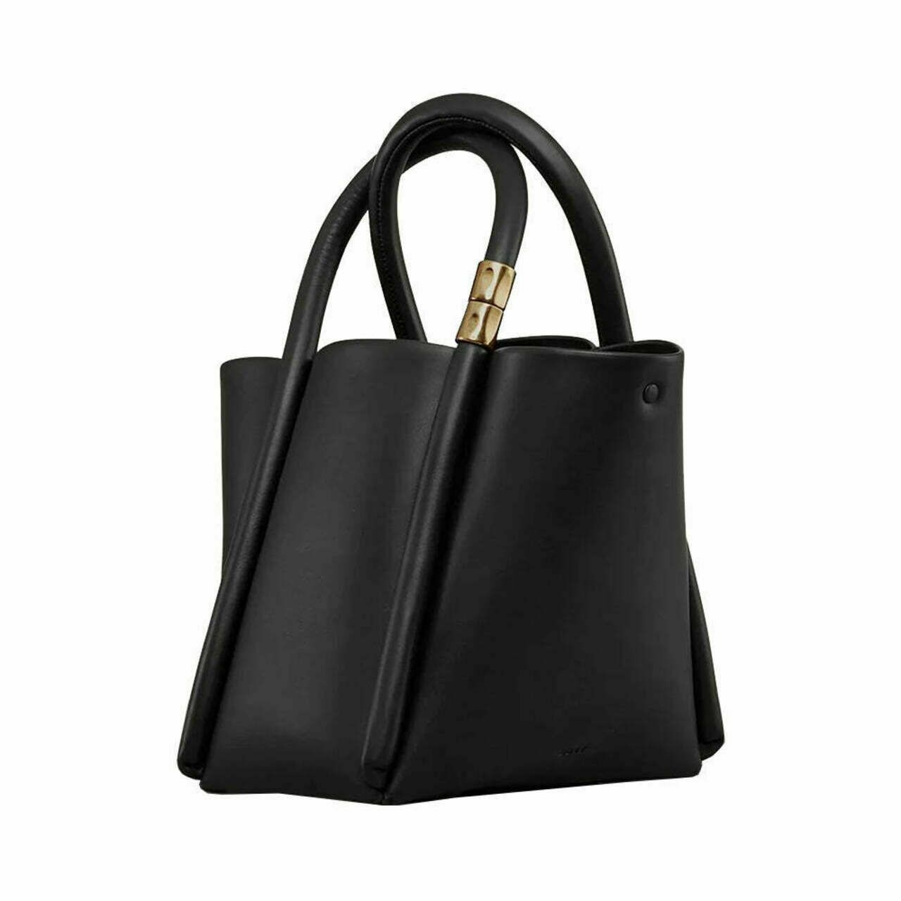 Boyy Lotus 20 Leather Handbag Black