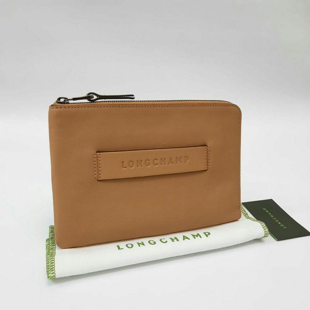 Longchamp 3D Leather Cumin Wallet