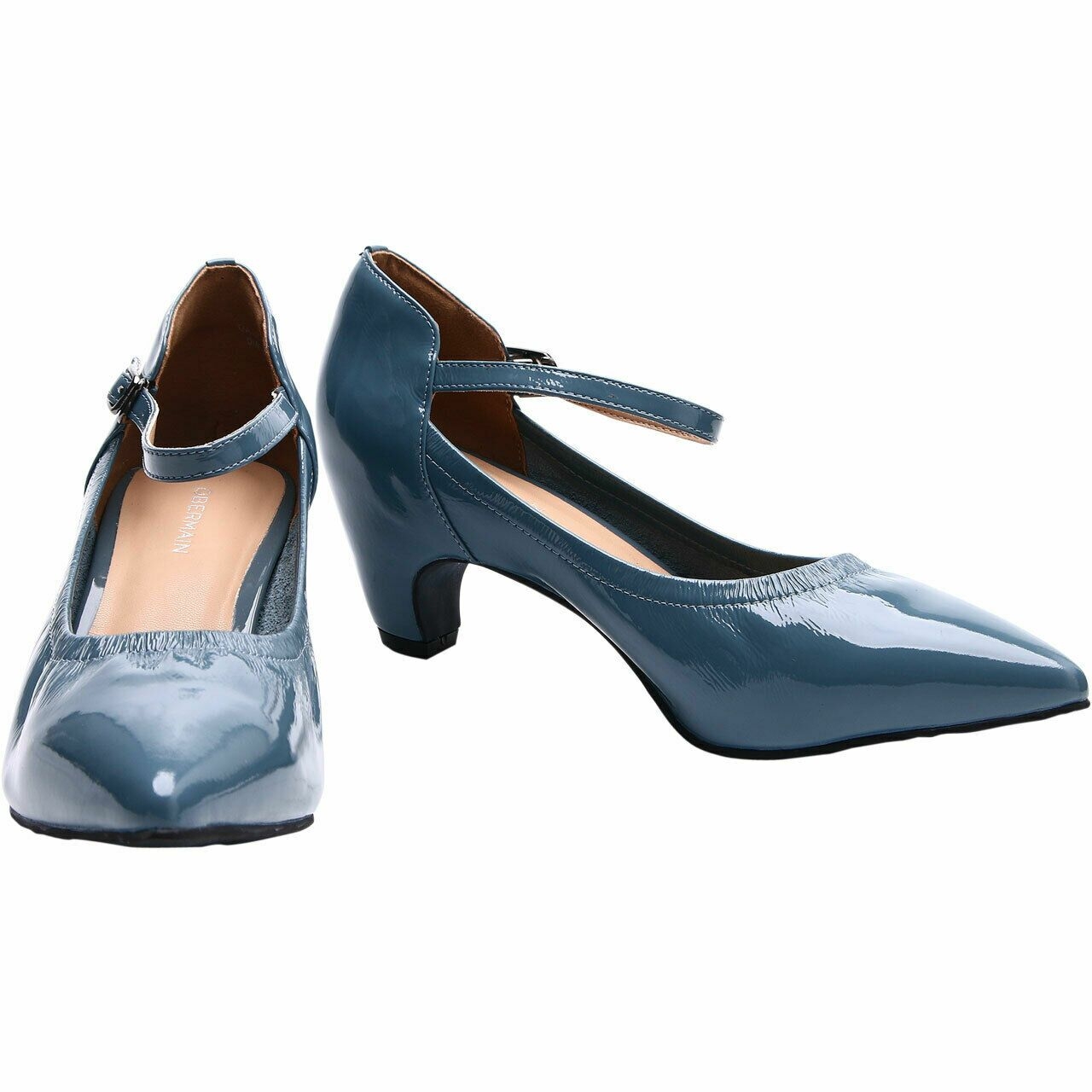 Obermain Blue Alexane Pavlina Backstrap Heels