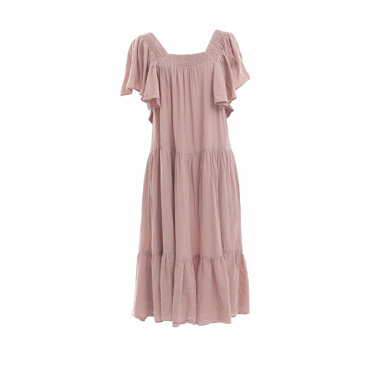 Zara Dusty Pink Midi Dress