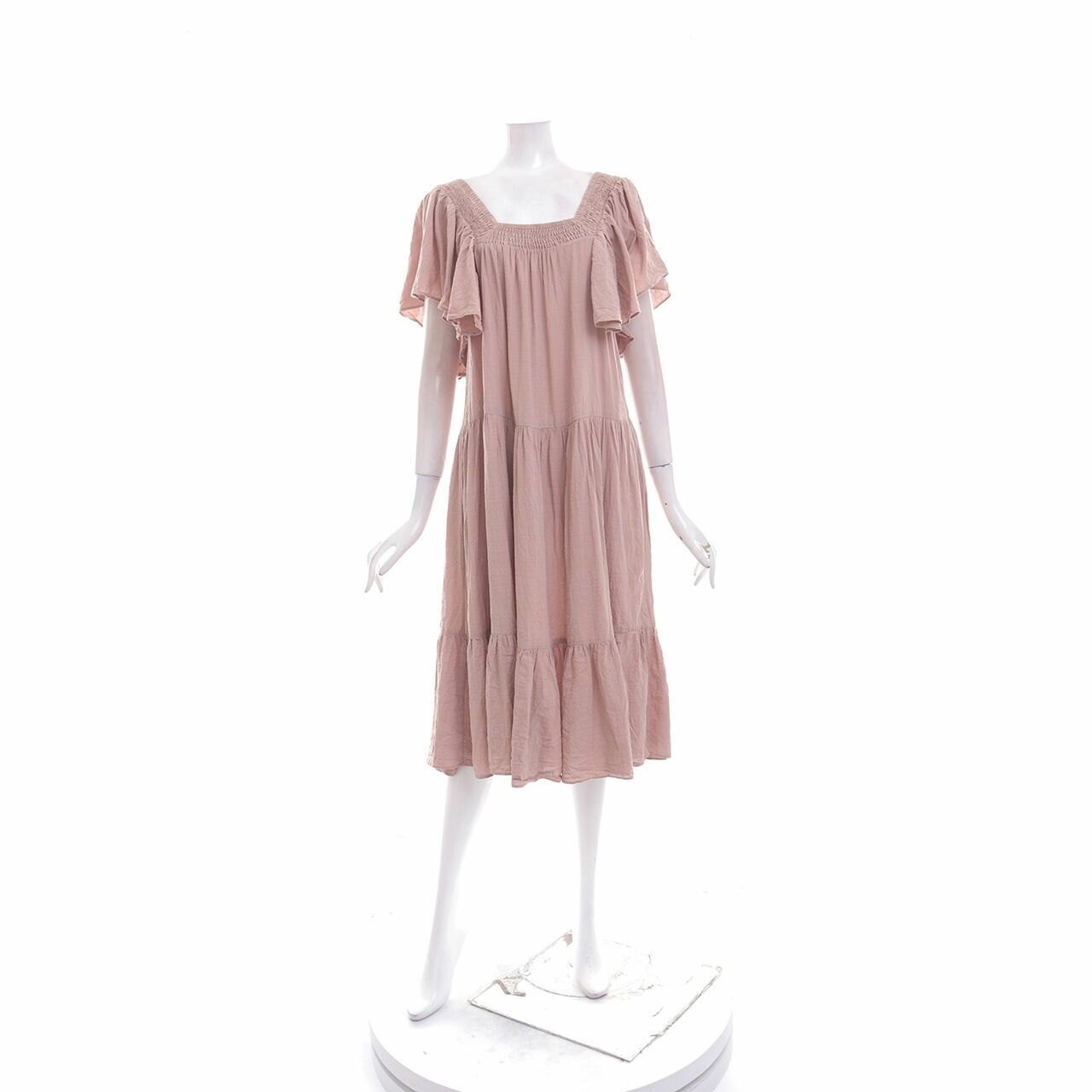 Zara Dusty Pink Midi Dress