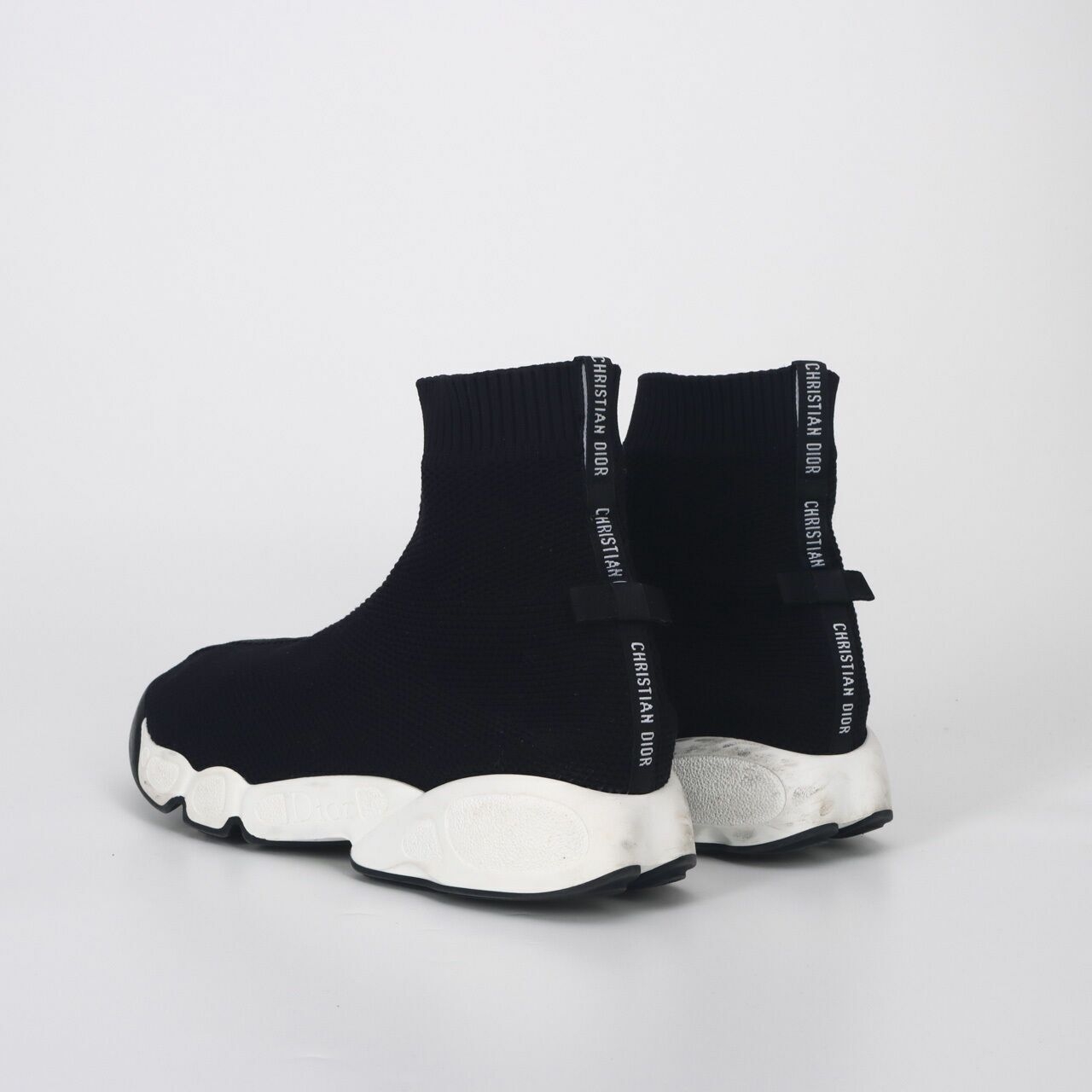 Christian Dior Fusion Technical  Canvas High-top Black Sneakers