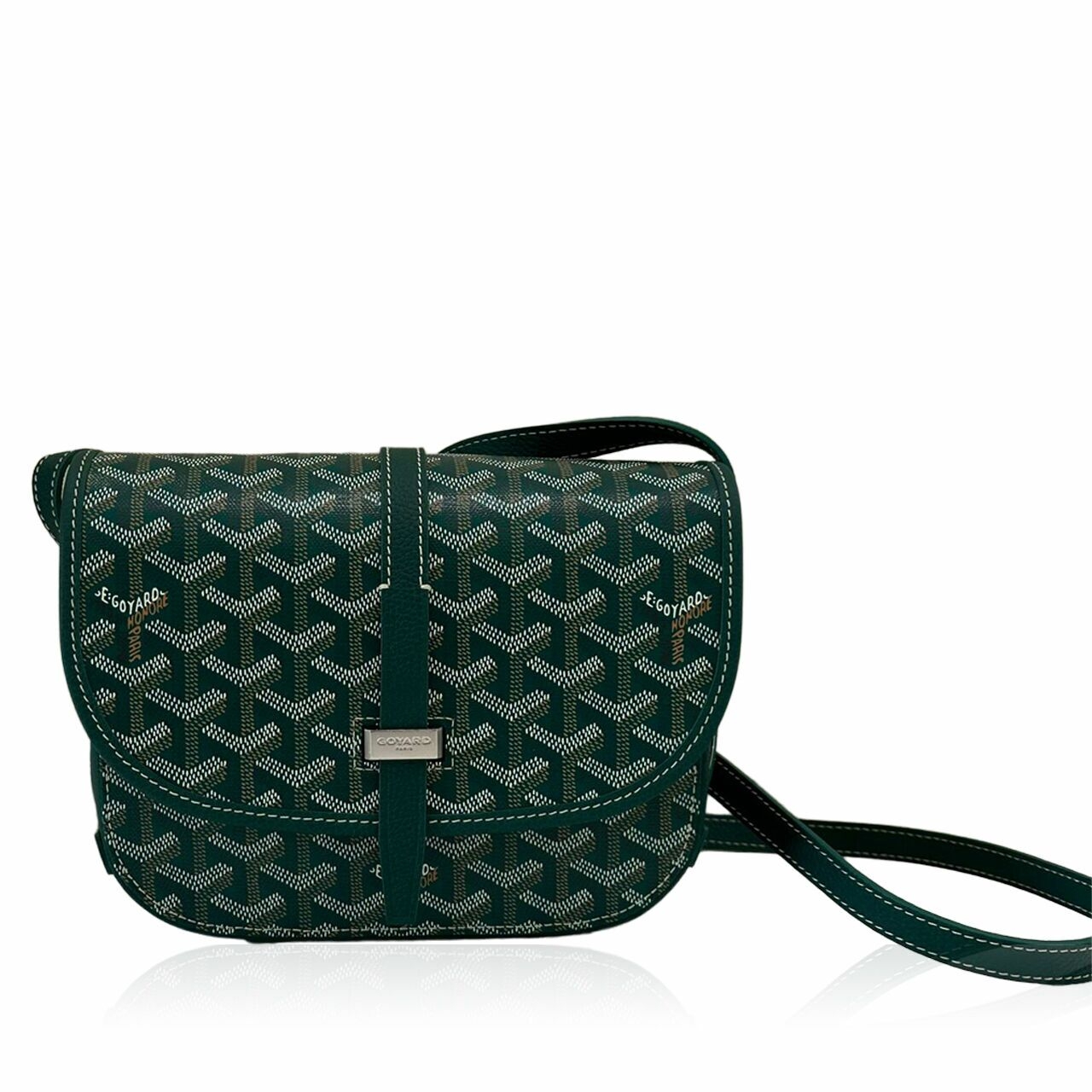 Goyard Belvedere PM Green Sling Bag